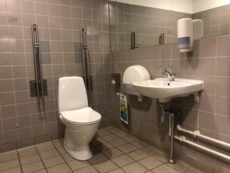 Flughafen Kopenhagen - Terminal 2 - Toiletten bei P6
