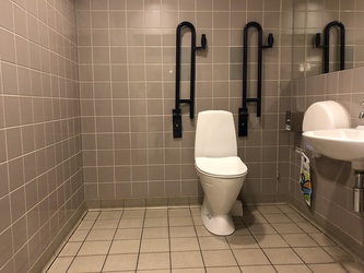Flughafen Kopenhagen - Terminal 2 - Toiletten bei P8