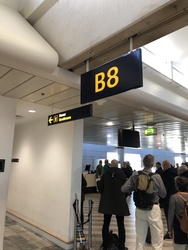 Flughafen Kopenhagen - Toiletten (nach Sicherheitskontrolle) - bei Gate B8