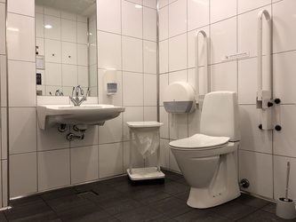 Flughafen Kopenhagen - Toiletten (nach Sicherheitskontrolle) - neben Aamanns Cafe