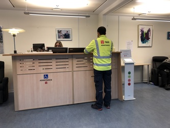 Flughafen Kopenhagen - Toiletten (nach Sicherheitskontrolle) - Toilette im Hilfezentrum