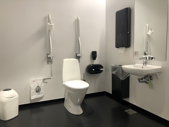 LEGO House - Toilette - History Collection / LEGO Cinema (Untergeschoss)